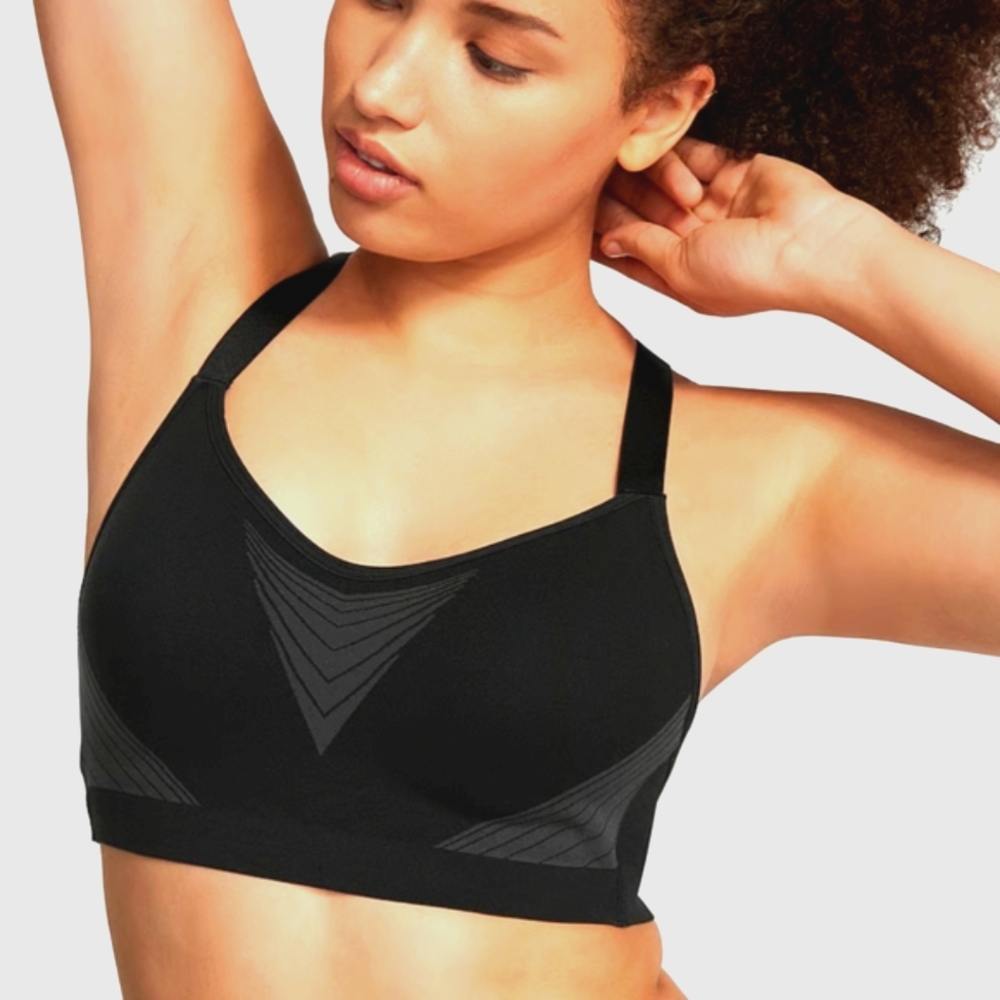 Victoria's Secret On Point Flex Sports Bra With Power Knit Racerback Sz 34B